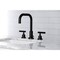 Kingston Brass FSC8930CML Manhattan Widespread Bathroom Faucet W/ Brass Pop-Up, Black FSC8930CML - alternate 6